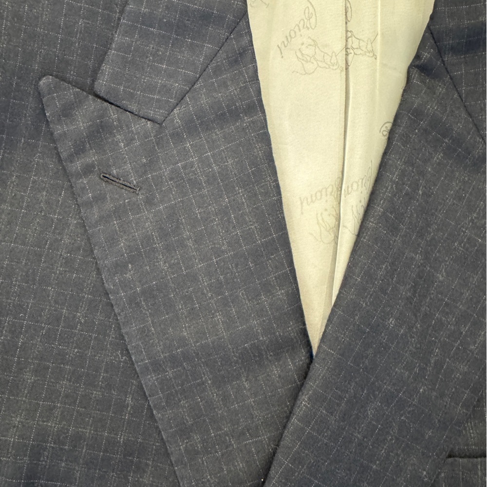 Brioni Navy Double Breasted Wool Suit EU50 US40R with bag and hanger - Picture 2 of 16